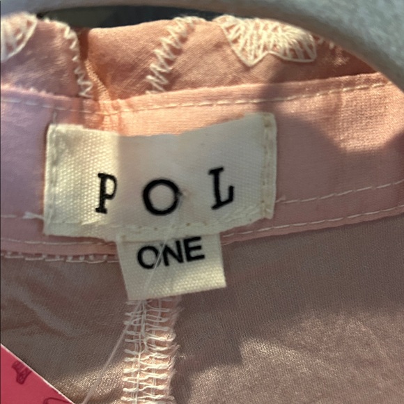 POL Pink Lace Embroidered Blouse - Picture 2 of 5